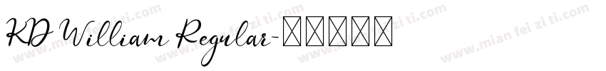 KD William Regular字体转换